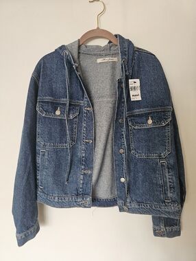 NWT Mavi Hooded Jean Jacket